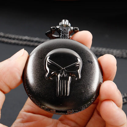 Regulator Skull Pocket Watch and Necklace