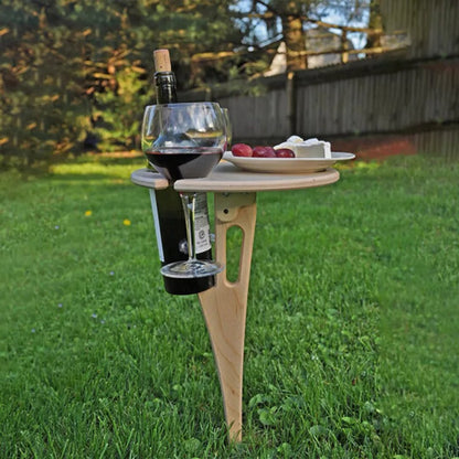 Outdoor Folding Wine Table